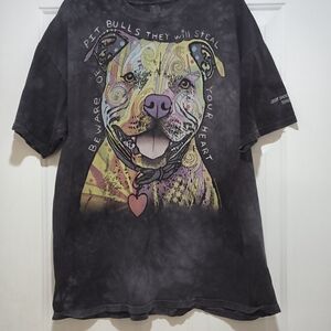 The Mountain "Beware Of Pit Bulls They Will Steal Your Heart" T Shirt Size 2XL